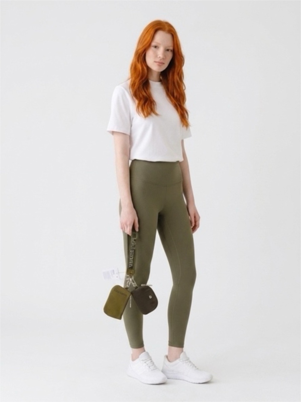 lululemon athletica Olive Green Double Pouch Key & Card Holder